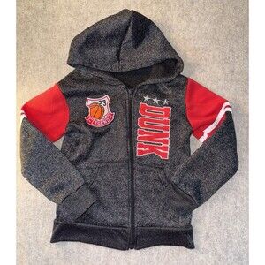 Mad Game Boys Size 5/6 Full Zip 23 Dunk Hoodie Gray/red